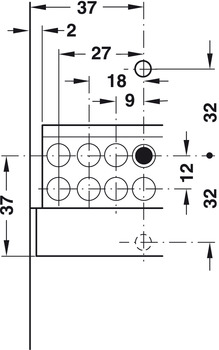 Schubkästen - Unterflurführung | Schubkastenführung: Blumotion S | Nennlänge: 580 mm