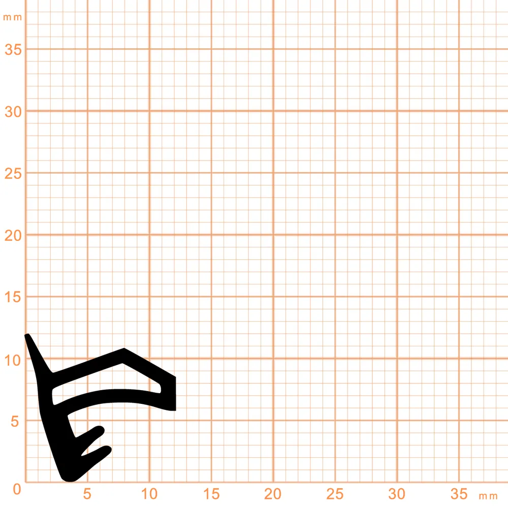 Türrahmen Dichtung - Holzzargendichtung für Zimmertüren | 4 mm Nut | Farbe: grau