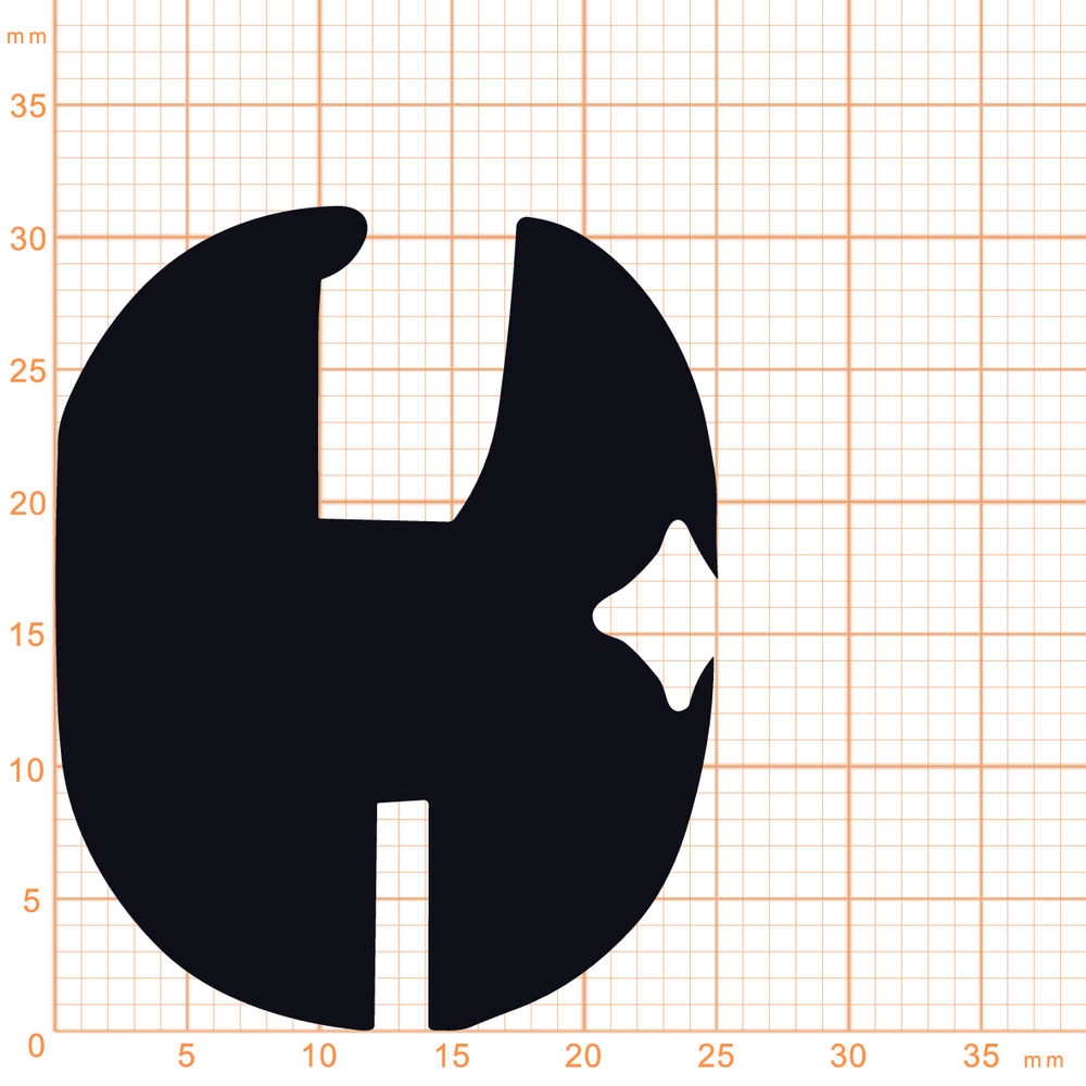Gummiklemm- und Füllerprofile - Glasklemmprofil für Fahrzeugscheiben | Höhe: 25 mm | Farbe: Schwarz 