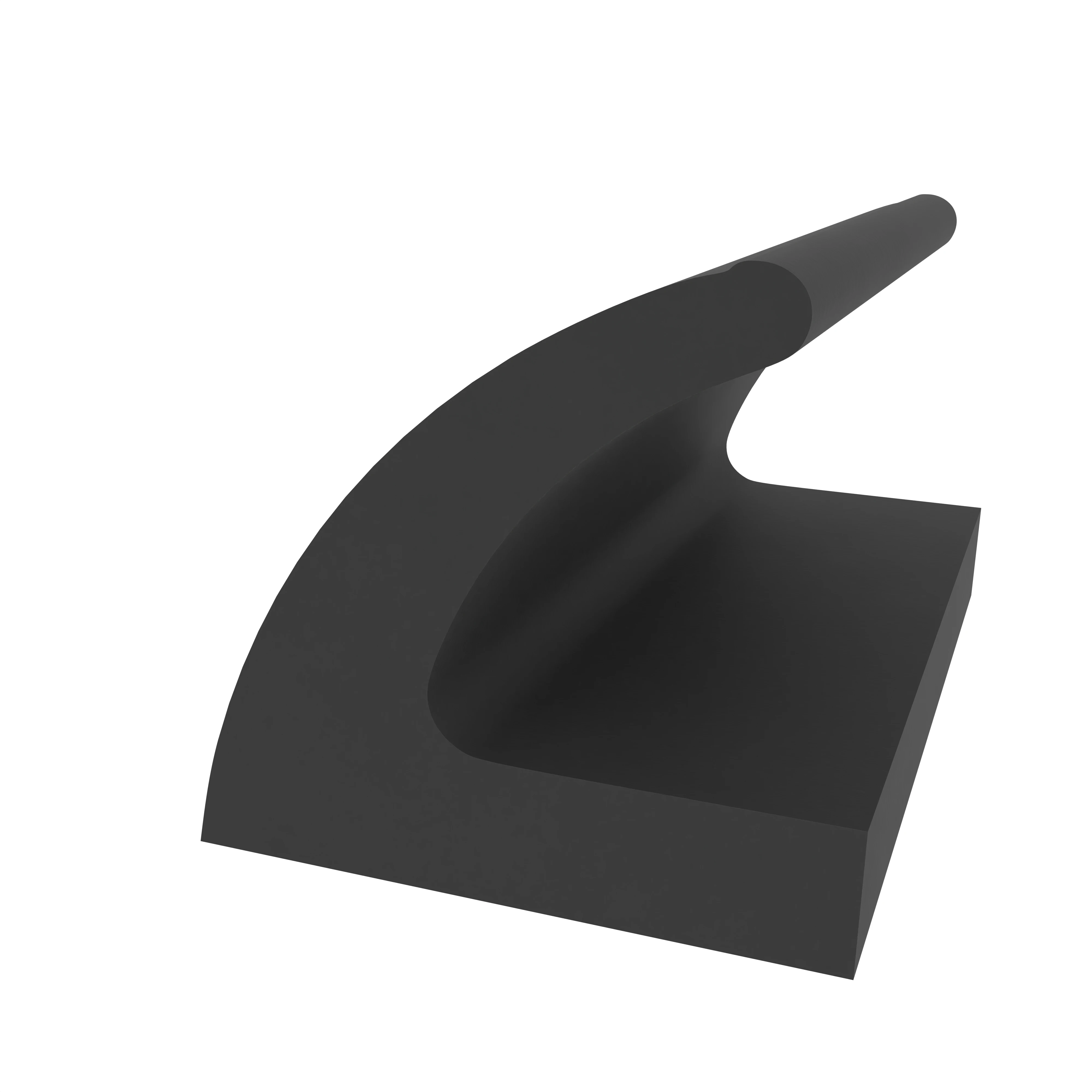 Kühlschrankdichtung aus Moosgummi | Höhe: 15 mm | Farbe: schwarz