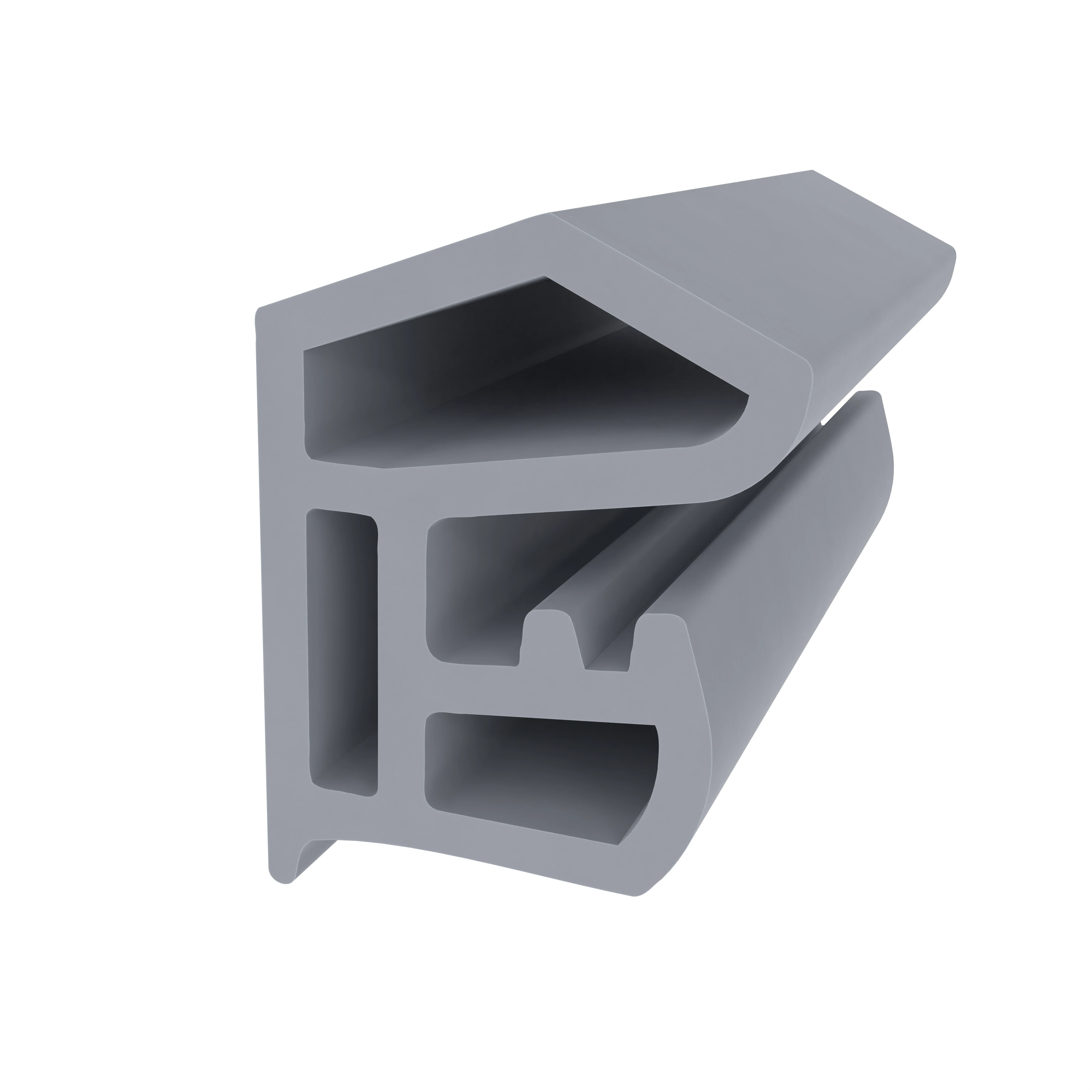 Stahlzargendichtung für Stahlprofile | 15,5 mm Breite | Farbe: grau