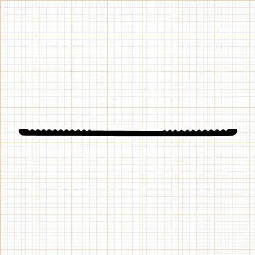Glasauflage- und Fassadendichtungen - Verglasungsdichtung für Fenster | 60 mm Breite | Farbe: schwarz