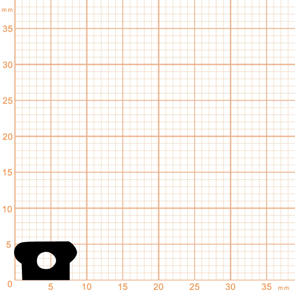 Rollladenkasten-Abdeckprofile - Führungsschienenkeder für Rollläden | Höhe: 8,5 mm | Farbe: schwarz