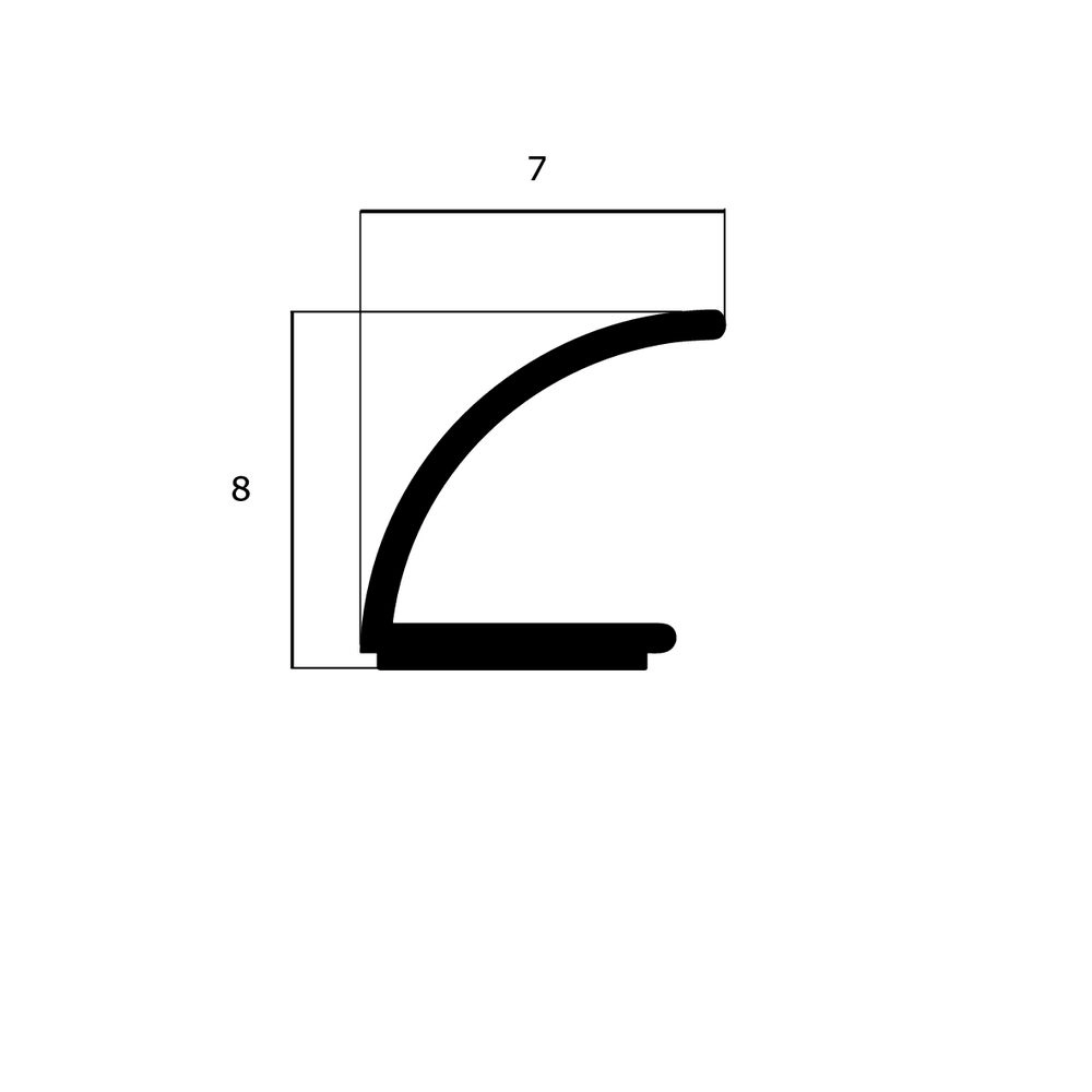 Türdichtung selbstklebend - Klebedichtung mit V-Profil | Spaltbreite: 1 – 8 mm | Farbe: schwarz