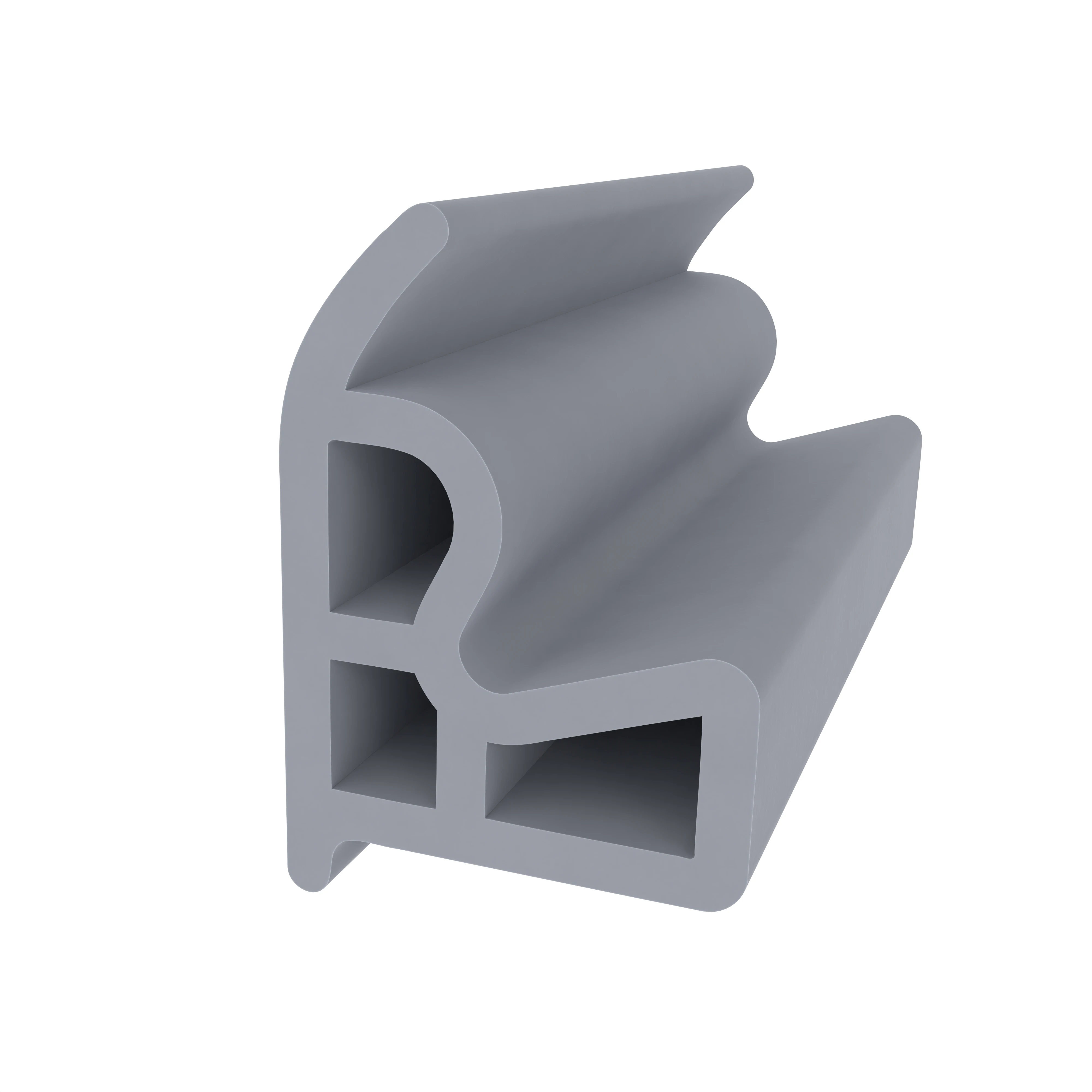 Stahlzargendichtung für Stahlrahmen | 21 mm Höhe | Farbe: grau
