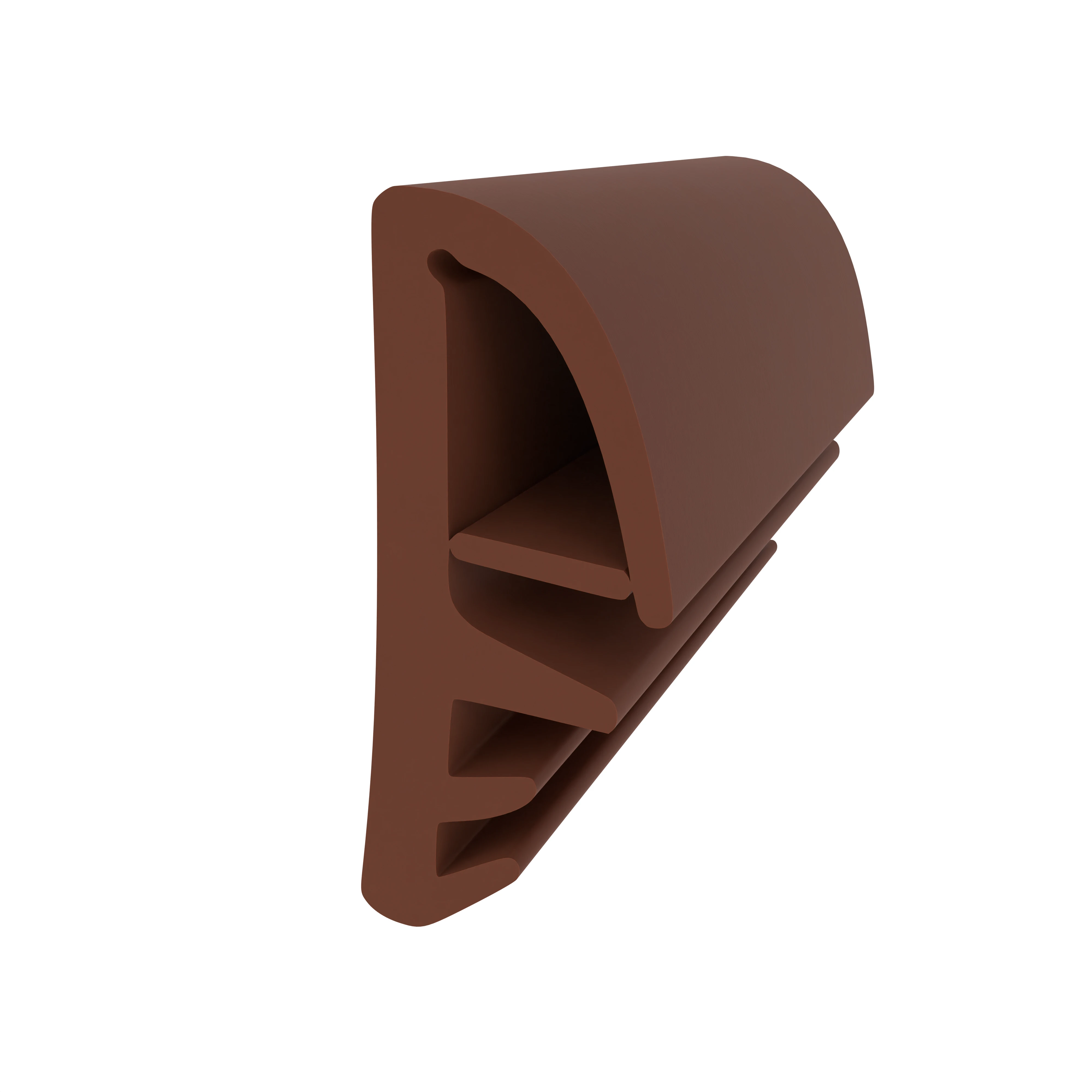 Flügelfalzdichtungen - Flügelfalzdichtung für Holzelemente  | 13 mm Falzhöhe | Farbe: braun
