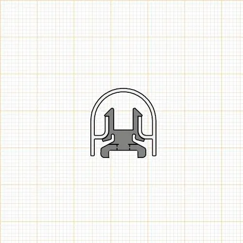 Fingerschutzprofile - Bandseitensicherungen | Länge: 1755 mm | Farbe: Silber