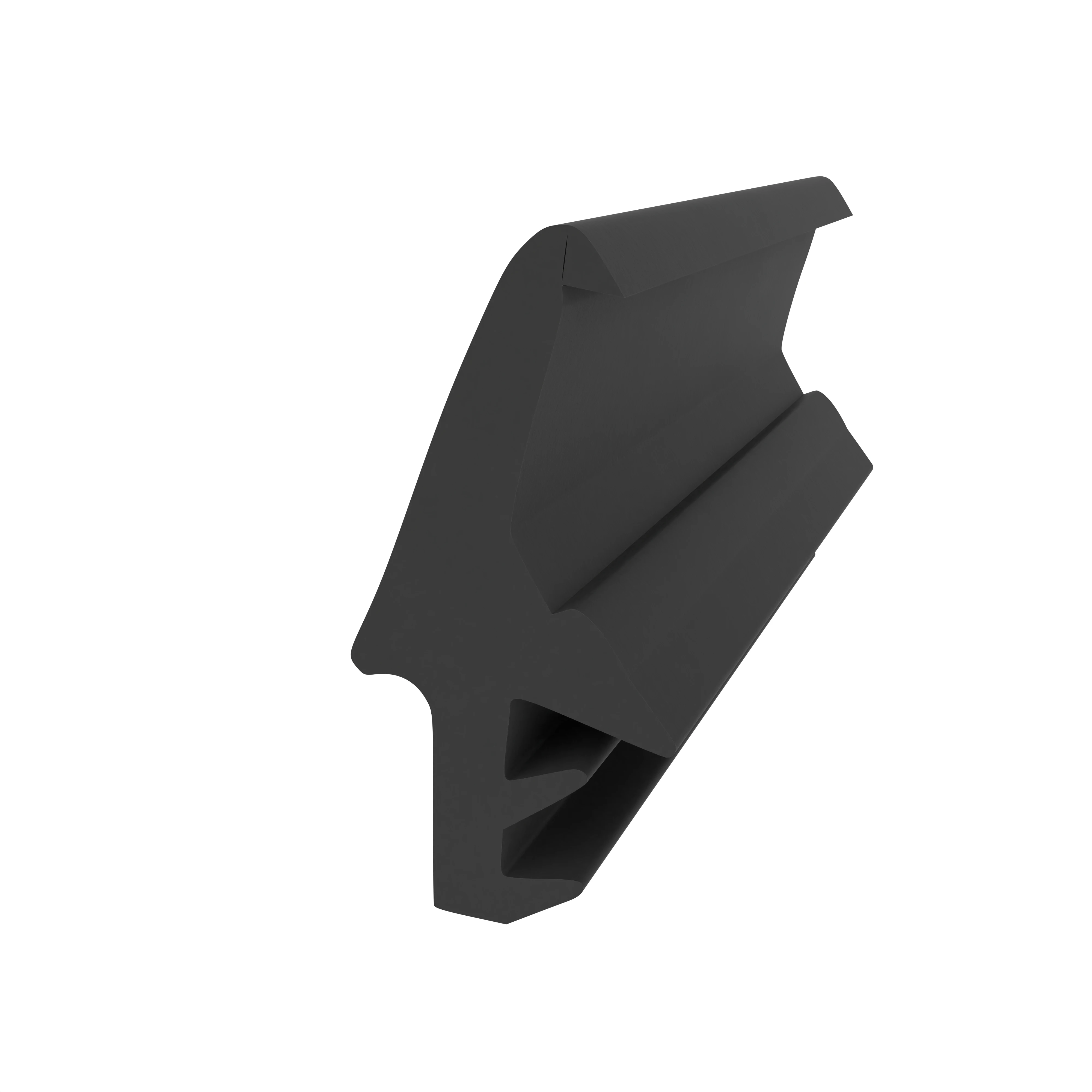 Türrahmen Dichtung - Mitteldichtung für Metall- und Alufenster | 20 mm Höhe | Farbe: schwarz