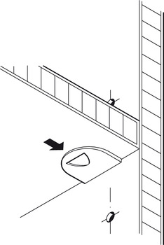 Bodenträger für Holzböden | Länge: 16,5 mm | Bohrloch Ø 5 mm