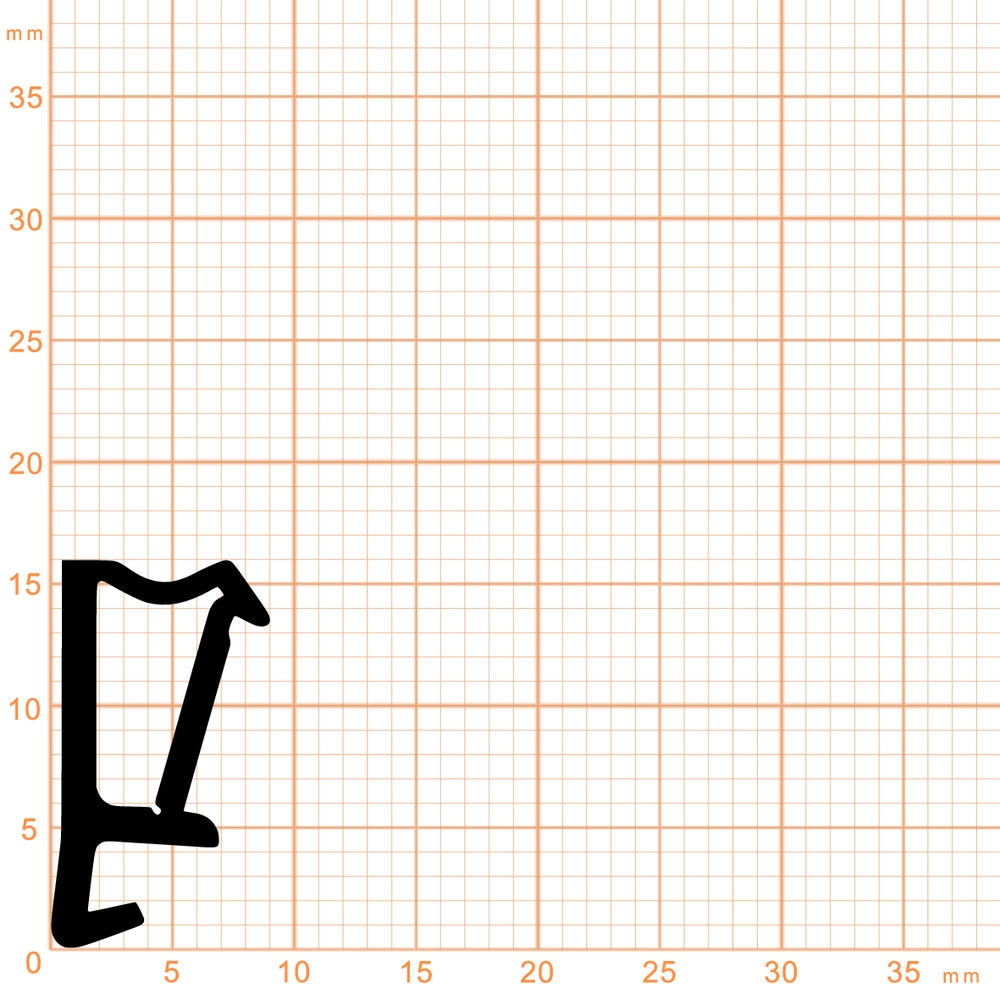 Flügelfalzdichtungen - Flügelfalzdichtung für Holzfenster | Falzbreite: 12 mm | Farbe: braun