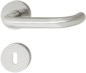 Türdrücker-Garnitur mit Buntbart | Modell: Startec PDH3102  | Ausführung: DIN links und rechts
