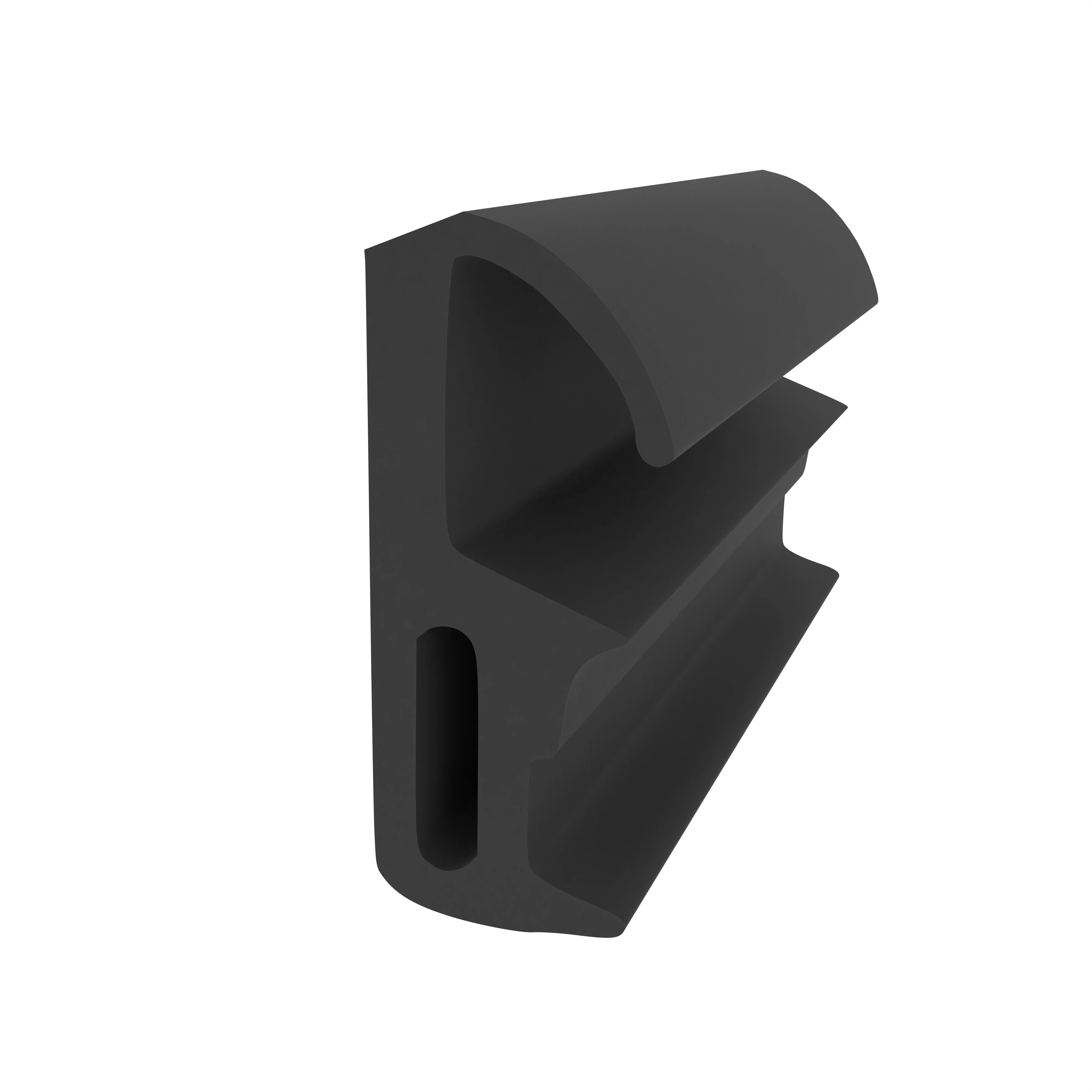 Türrahmen Dichtung - Mitteldichtung für RP Technik Stahltüren | 21 mm Höhe | Farbe: schwarz