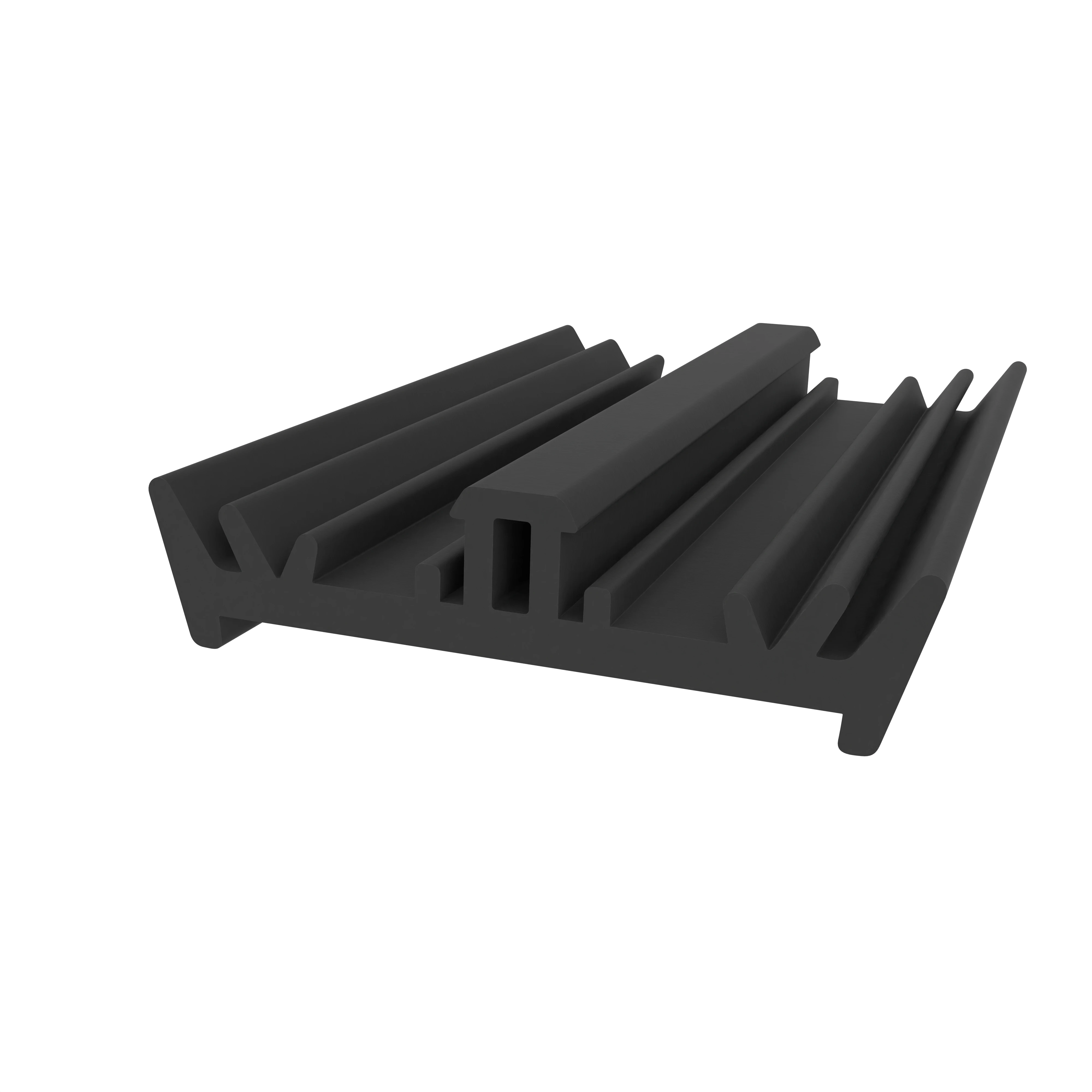 Glasauflage- und Fassadendichtungen - Verglasungsdichtung für Fenster | 40 mm Breite | Farbe: schwarz