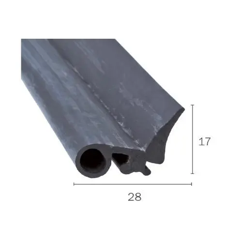 Verglasungsdichtungen - Windschutzscheibendichtung für Fahrzeuge | Höhe: 17 mm | Farbe: schwarz