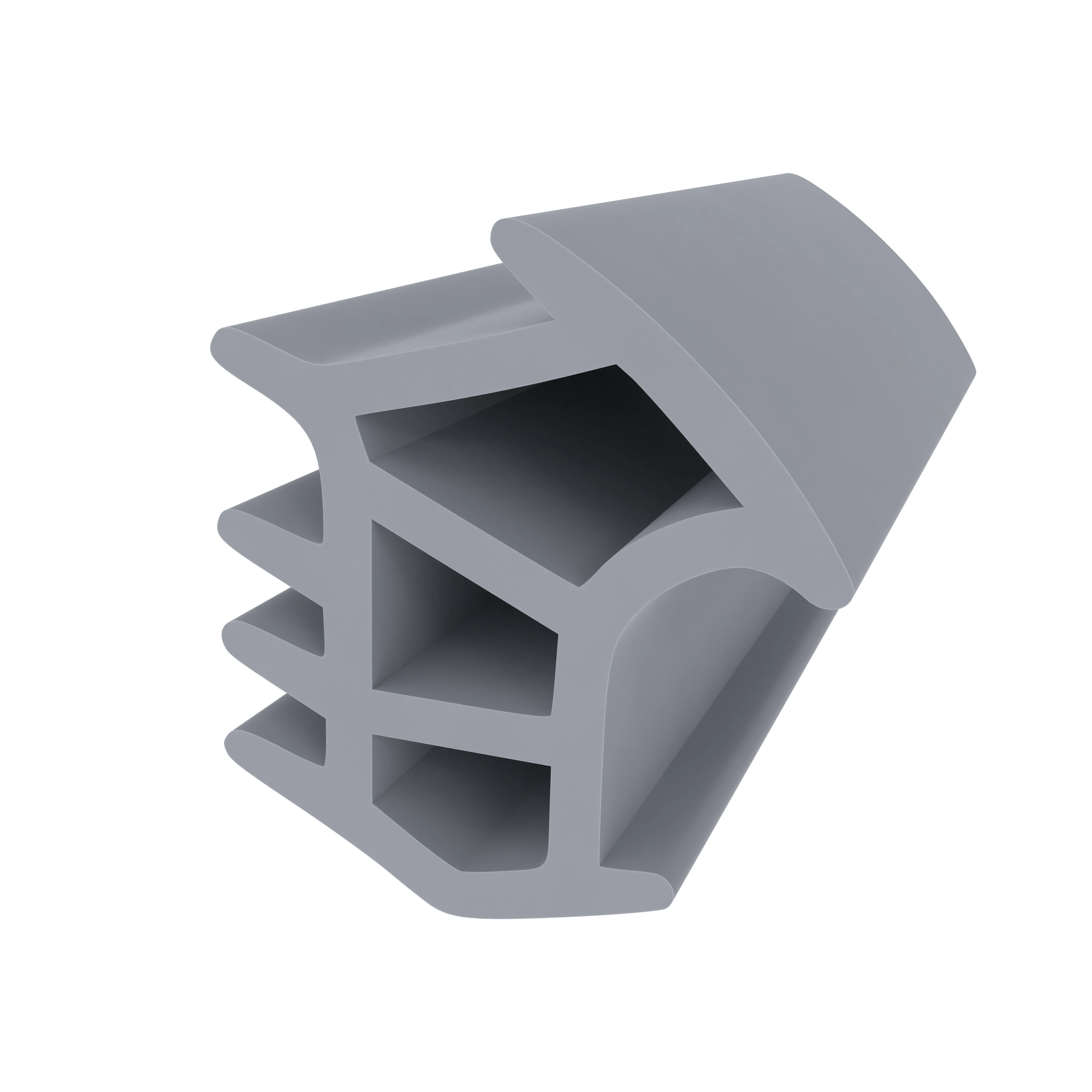 Stahlzargendichtung für Stahltüren | 17 mm Höhe | Farbe: grau Stahlzargendichtung für Stahltüren | 17 mm Höhe | Farbe: grau