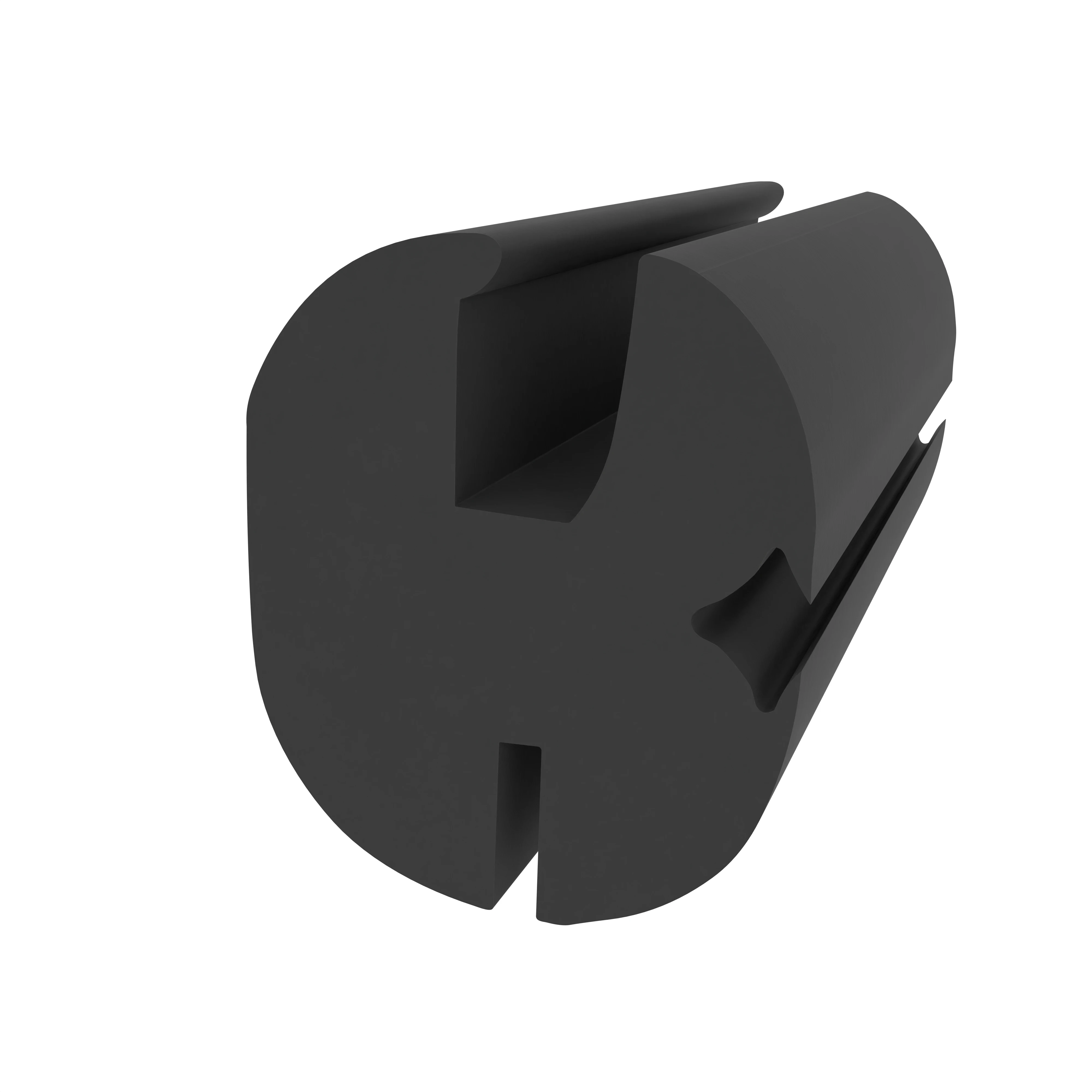 Gummiklemm- und Füllerprofile - Glasklemmprofil inkl. Füller | 18 mm Höhe | Farbe: schwarz