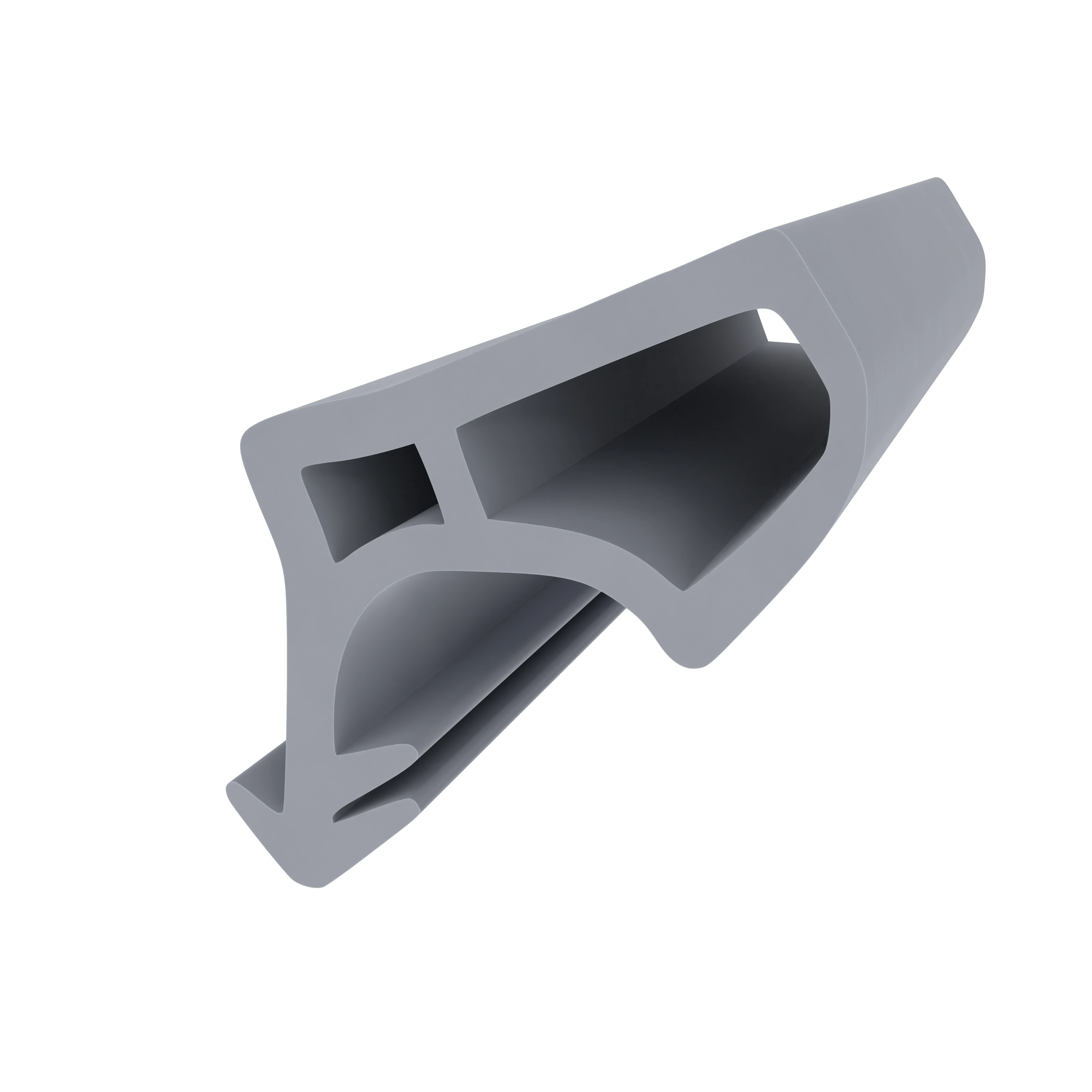 Türrahmen Dichtung - Stahlzargendichtung für Stahlzargen | 21 mm Höhe | Farbe: grau