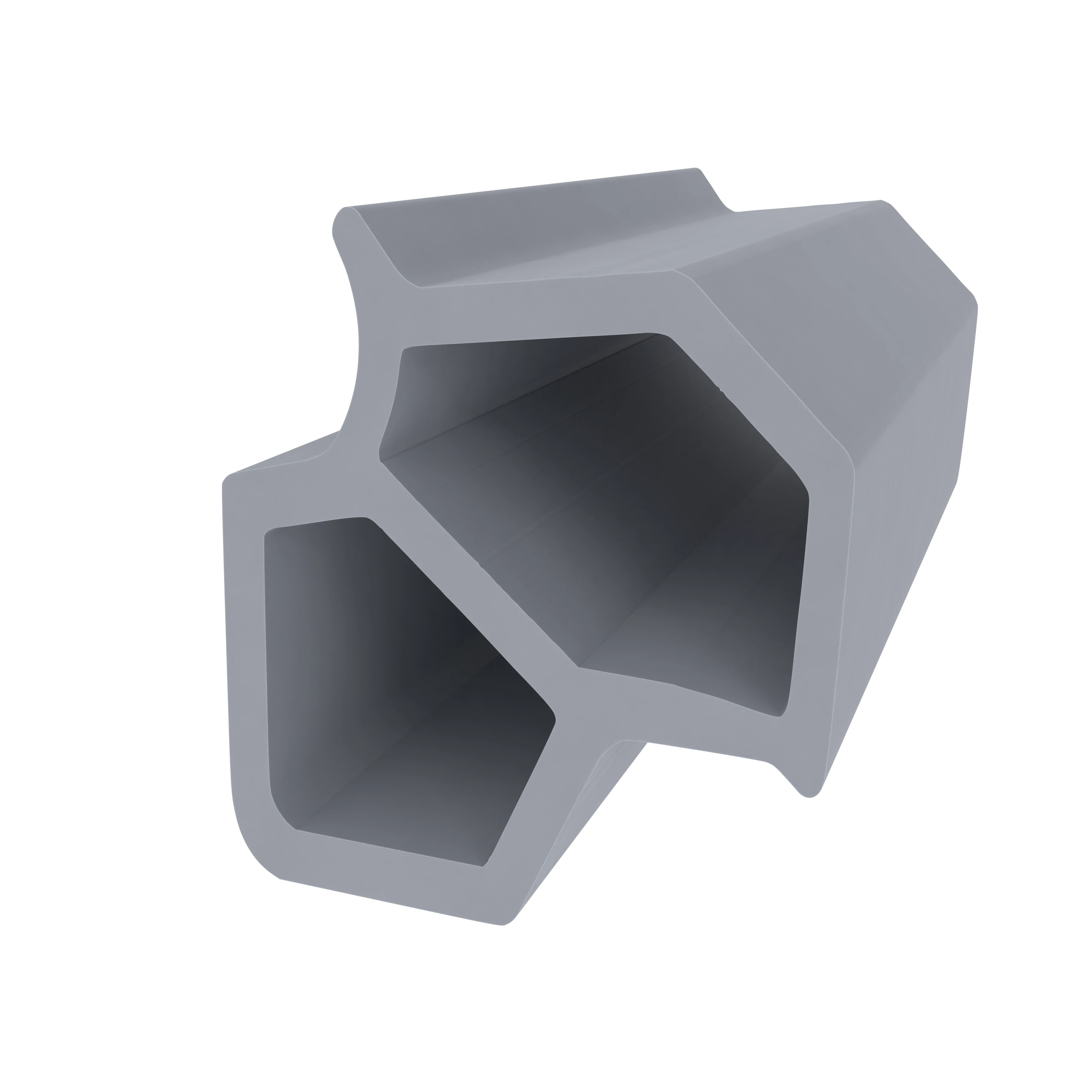 Türrahmen Dichtung - Stahlzargendichtung für Stahlzargen | 17 mm Breite | Farbe: grau