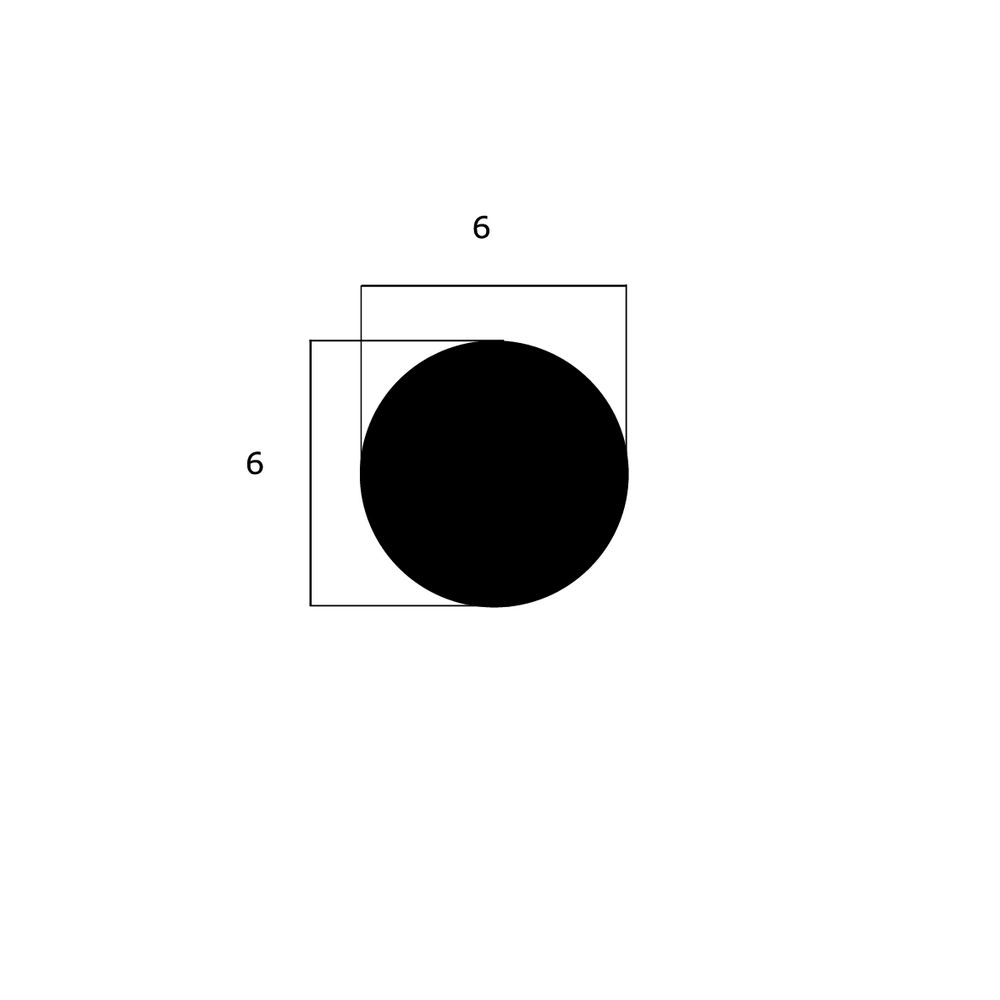 Moosgummi - Rundschnurprofil | 6 mm Durchmesser | Farbe: schwarz