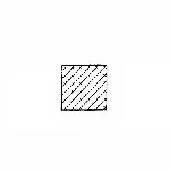 Moosgummi - Moosgummidichtung vierkant | 8 mm Höhe | Farbe: schwarz