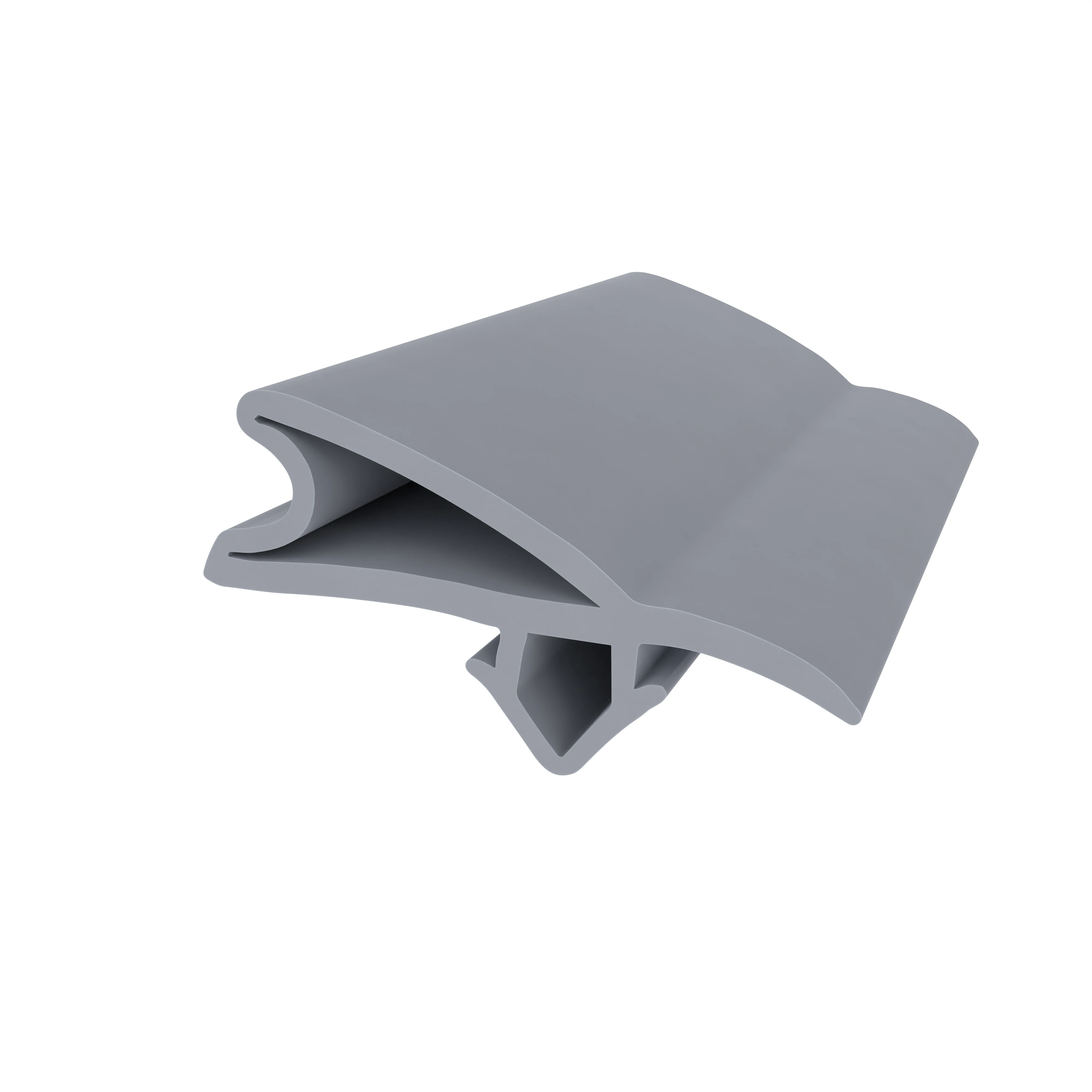 Kühlschrankdichtung aus PVC | Höhe: 13,5 mm | Farbe: grau