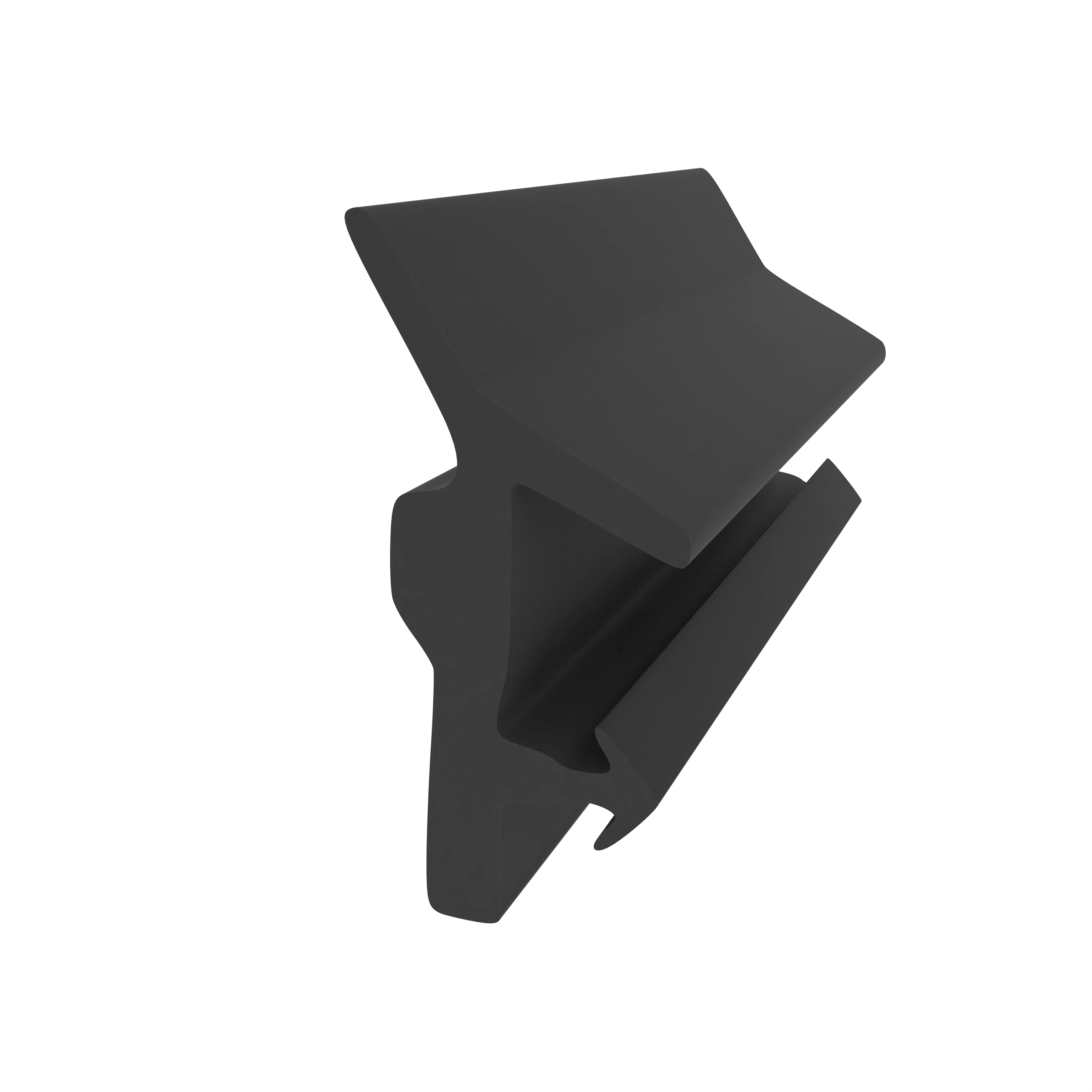 Anschlagdichtung für seitlichen Anschlag | 16,5 mm Höhe | Farbe: schwarz  Anschlagdichtung für seitlichen Anschlag | 16,5 mm Höhe | Farbe: schwarz