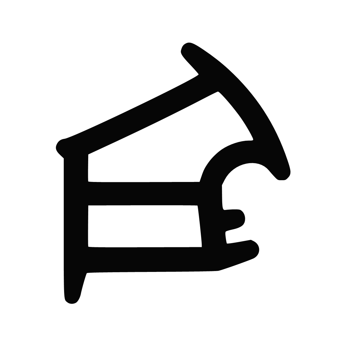 Türrahmen Dichtung - Stahlzargendichtung für Stahltüren | 16 mm Höhe | Farbe: weiß