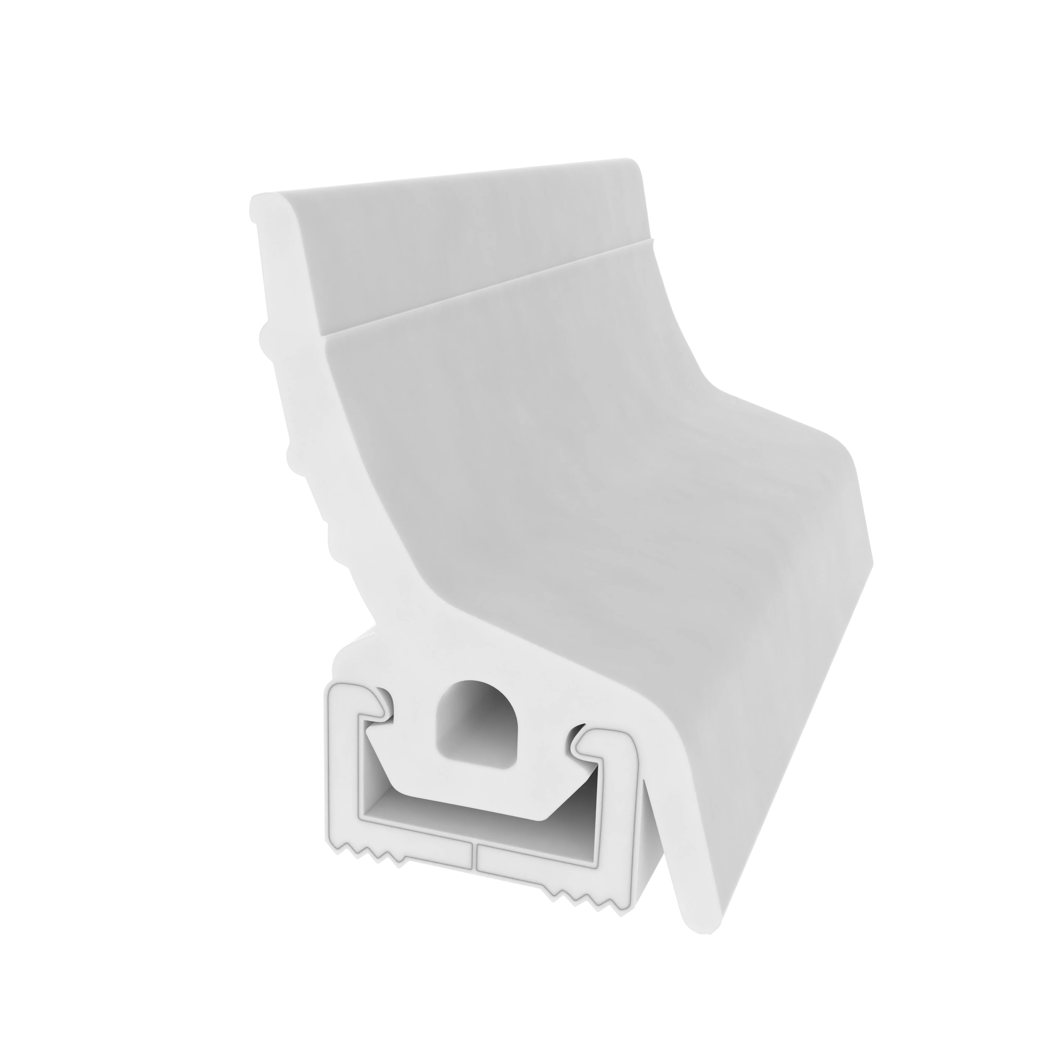 Anpressdichtung für Fenster- und Türrahmen | 17 mm Höhe | Farbe: weiß Anpressdichtung für Fenster- und Türrahmen | 17 mm Höhe | Farbe: weiß