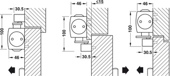 Türöffner & Türschließer - Obentürschließer Geze TS 3000V | Schließkraft: 1–4 nach EN 1154 | Farbe: silber