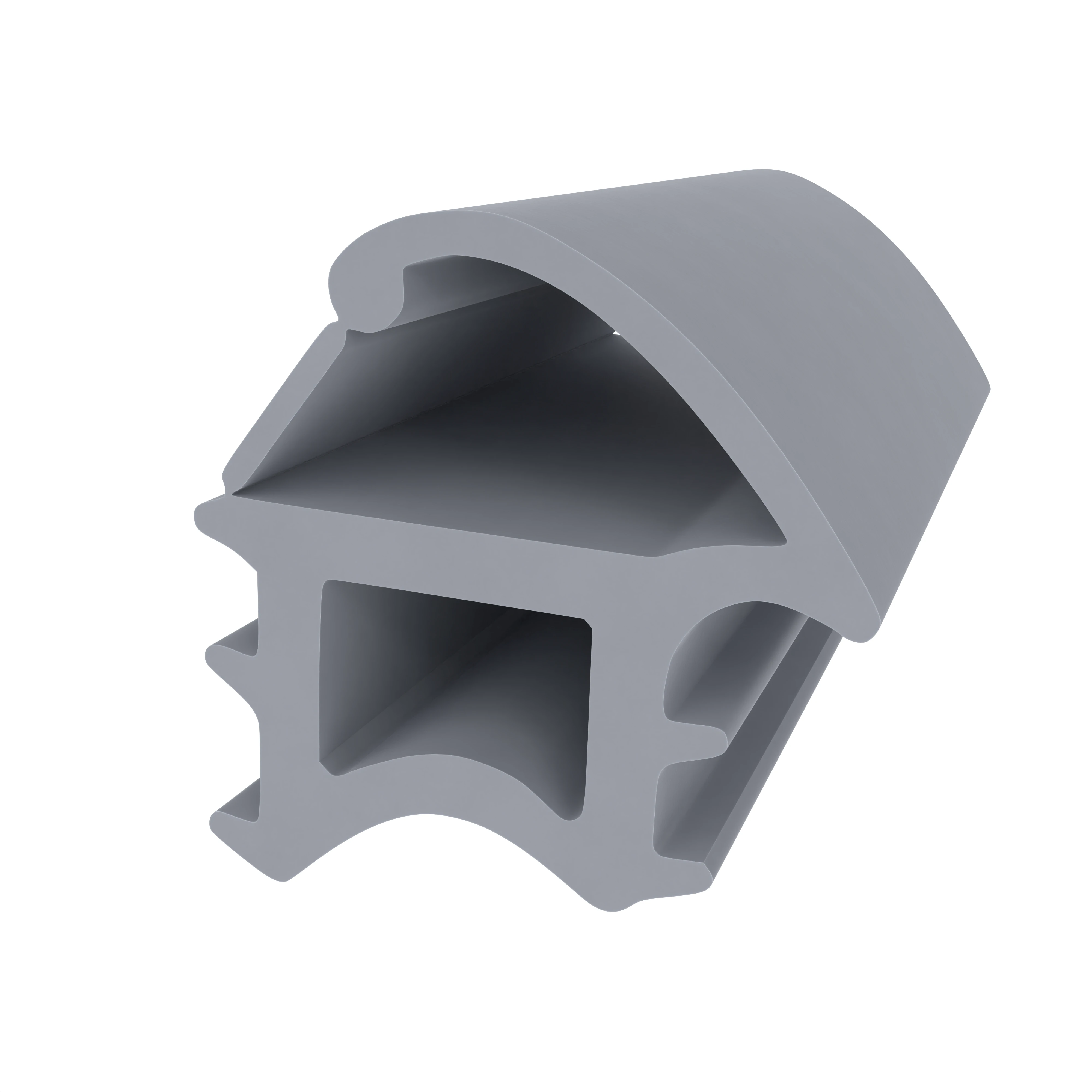 Stahlzargendichtung für Metallzargen | 20 mm Höhe | Farbe: grau