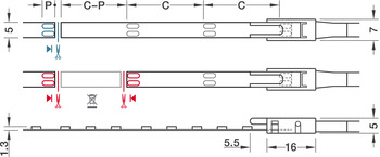 Beleuchtung - Häfele Loox5 LED Band 2060 | warmweiß  3000K | 5 m Länge