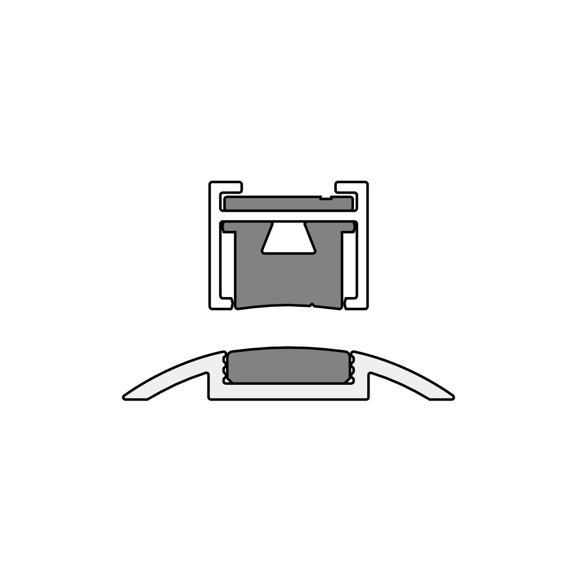 Absenkdichtungen - Magnetomat | magnetische Absenkdichtung | Länge: 833 mm