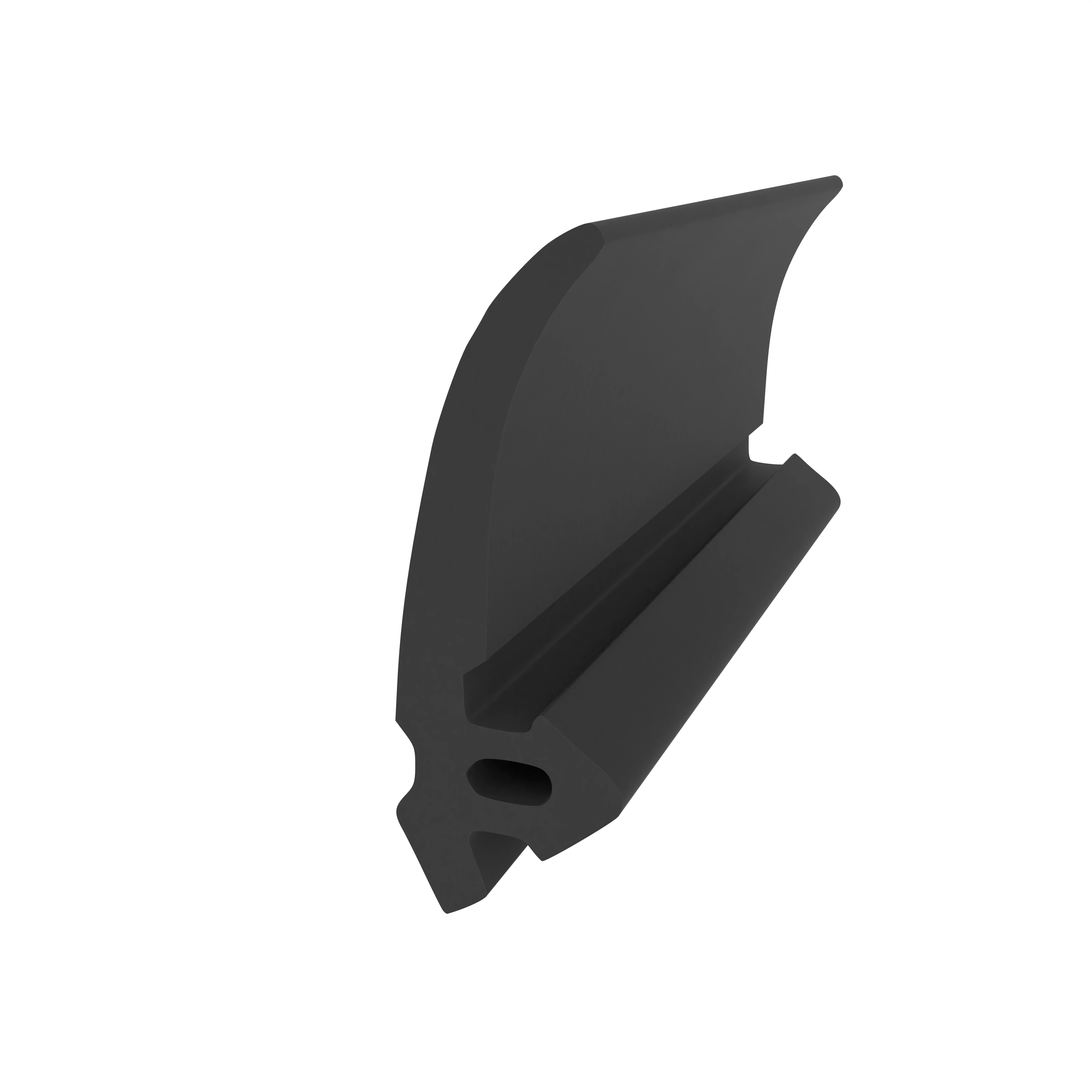 Anschlagdichtung für seitlichen Anschlag | 18 mm Höhe | Farbe: schwarz  Anschlagdichtung für seitlichen Anschlag | 18 mm Höhe | Farbe: schwarz