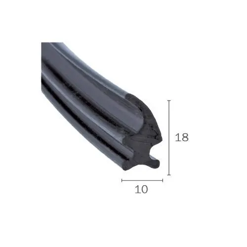 Windschutzscheibendichtung für Fahrzeuge | Höhe: 18 mm | Farbe: schwarz Windschutzscheibendichtung für Fahrzeuge | Höhe: 18 mm | Farbe: schwarz