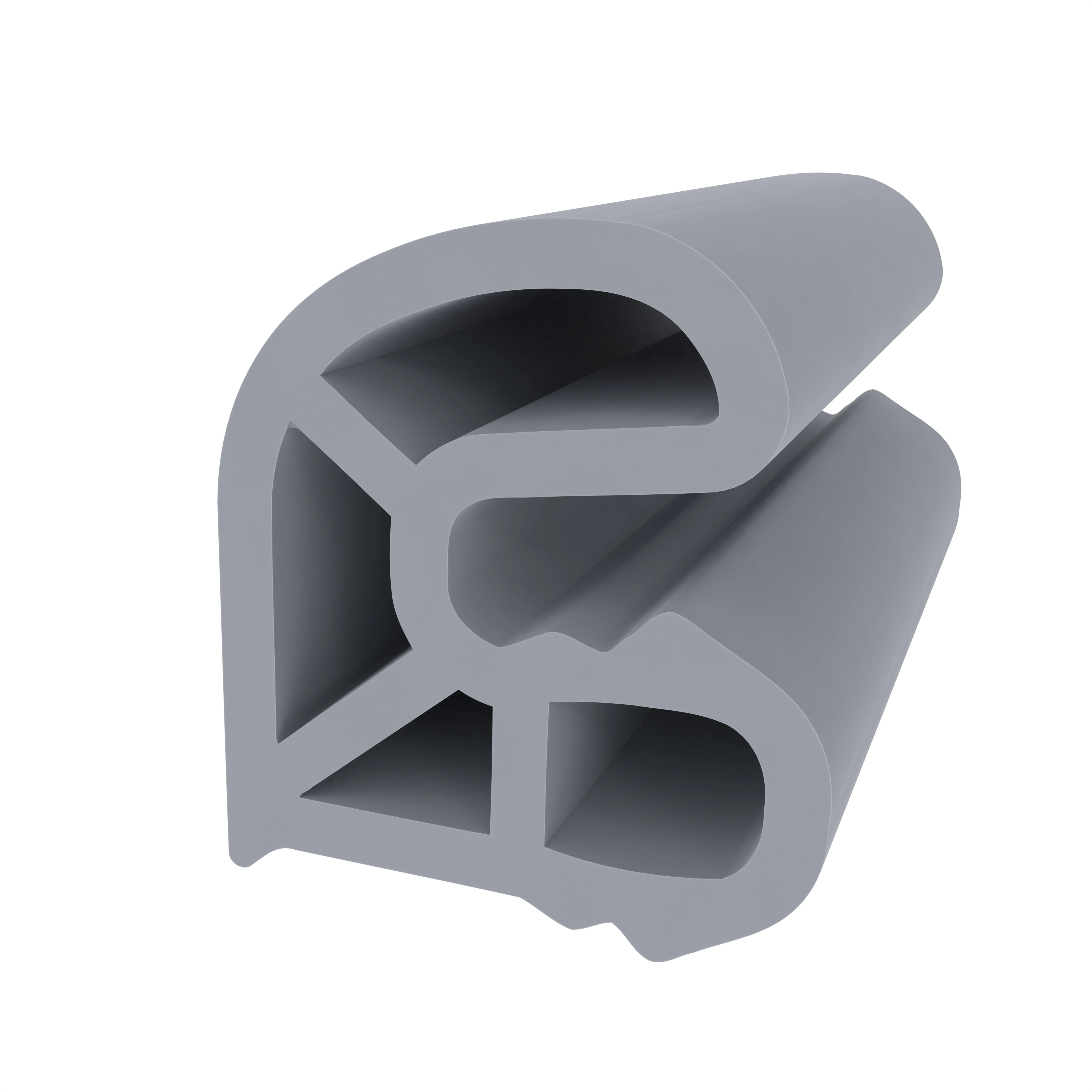 Türrahmen Dichtung - Stahlzargendichtung für Stahlzargen | 15 mm Breite | Farbe: grau