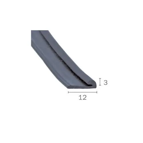 Kantenschutzprofil für Fahrzeuge | Höhe: 3 mm | Farbe: schwarz