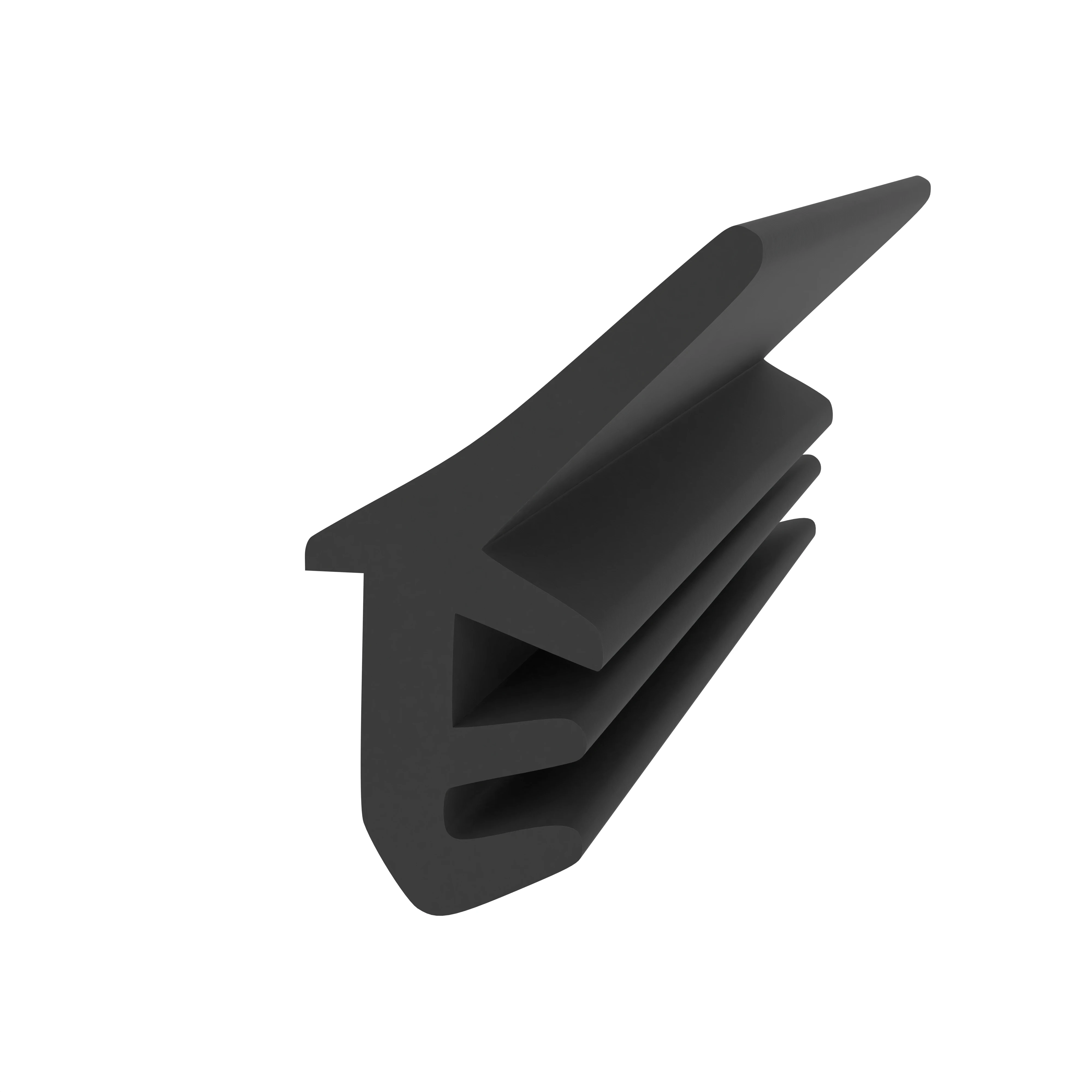 Flügelfalzdichtung für Dachflächenfenster | 15 mm Höhe | Farbe: schwarz