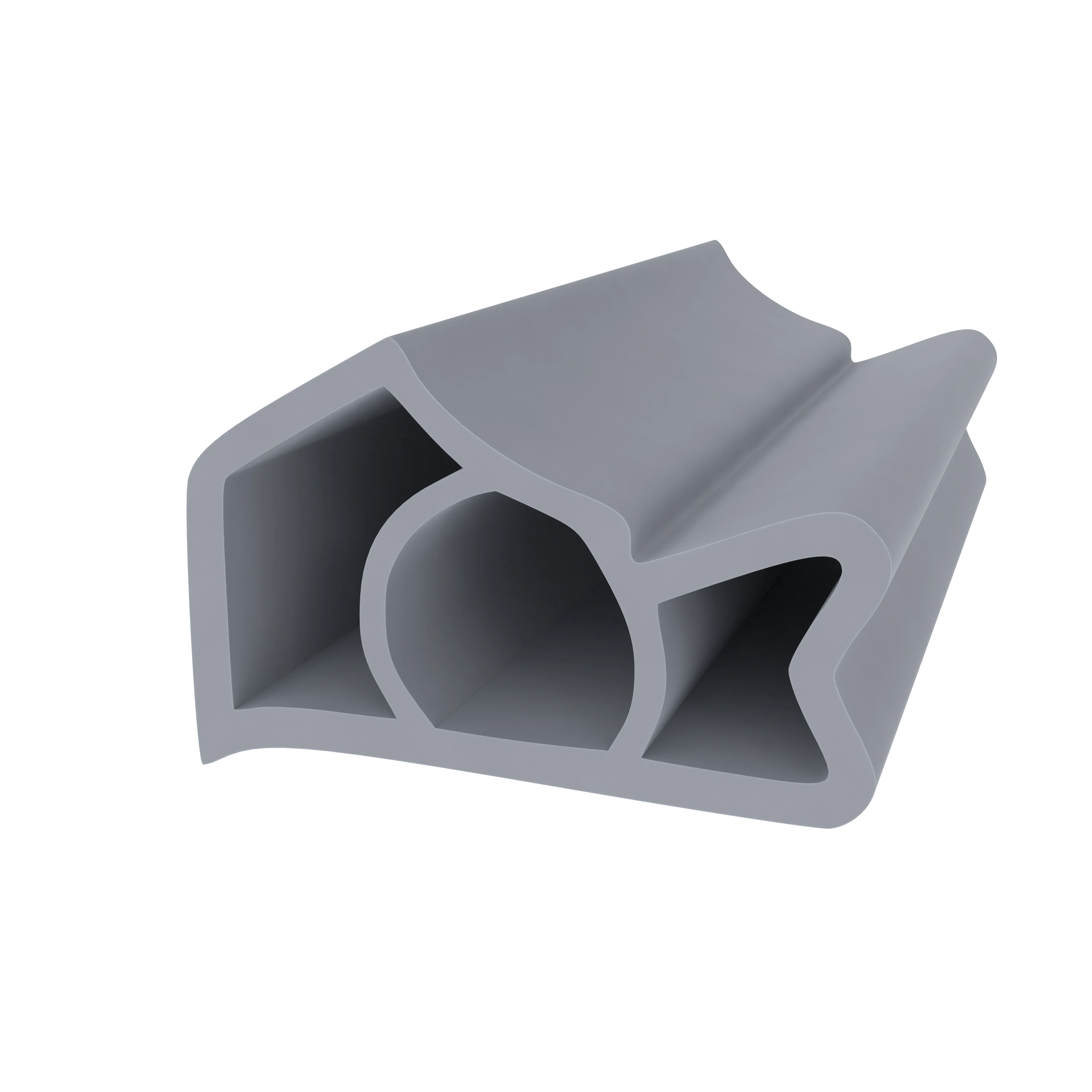 Stahlzargendichtung für Stahltüren | 19 mm Höhe | Farbe: grau