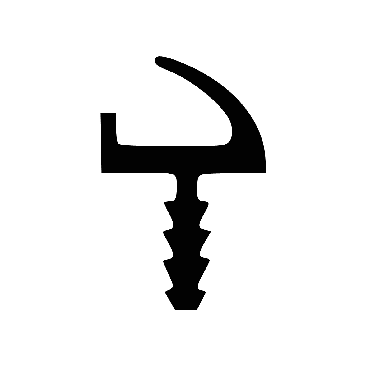 Türrahmen Dichtung - Holzzargendichtung für Haustüren | 2,5 mm Nutbreite | Farbe: braun