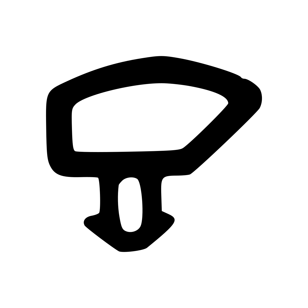 Lippendichtungen - Anschlagdichtung mit Schlauch für WERU | 9,5 mm Höhe | Farbe: schwarz