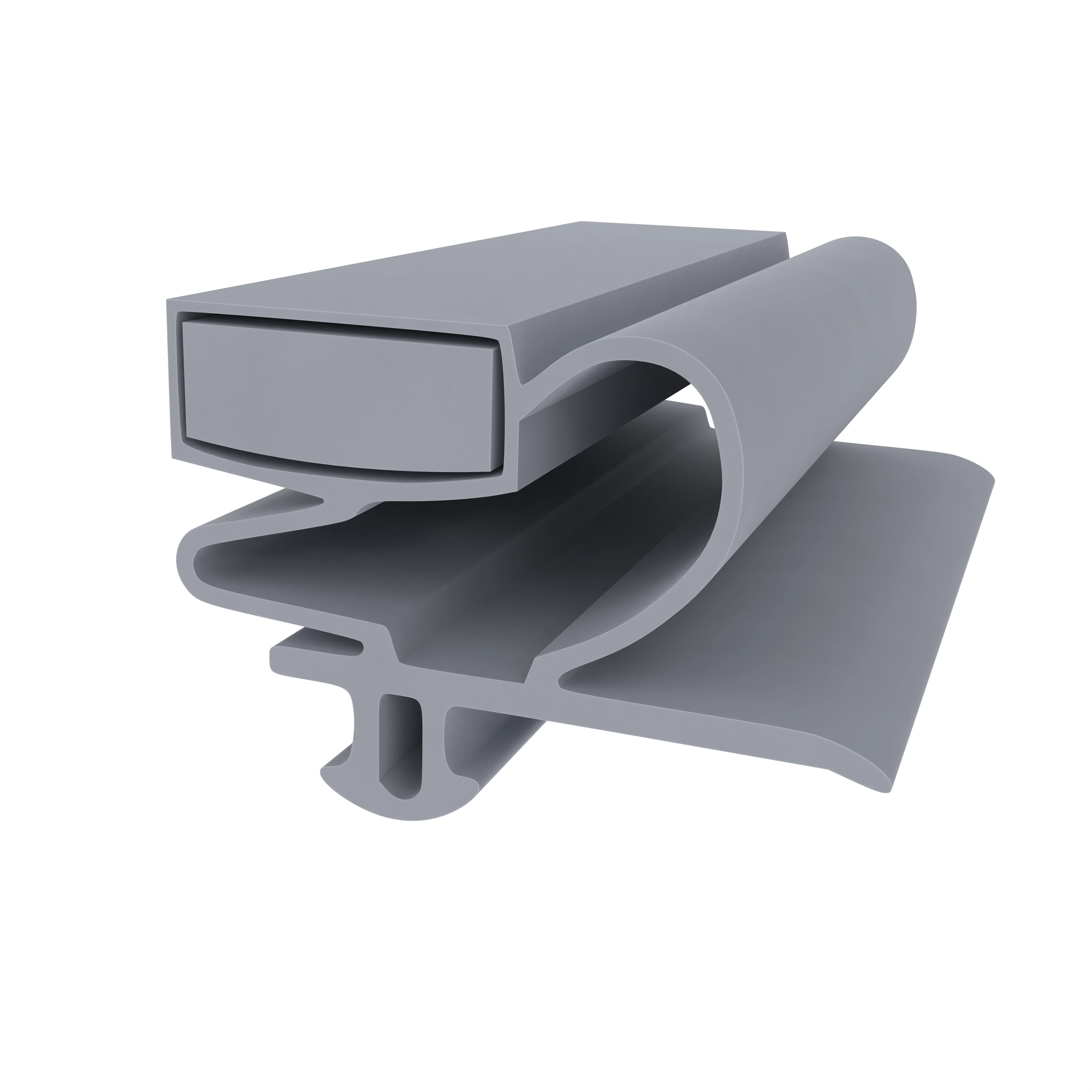 Kühlschrankdichtungsrahmen | Höhe: 17,2 mm | Farbe: grau Kühlschrankdichtungsrahmen | Höhe: 17,2 mm | Farbe: grau