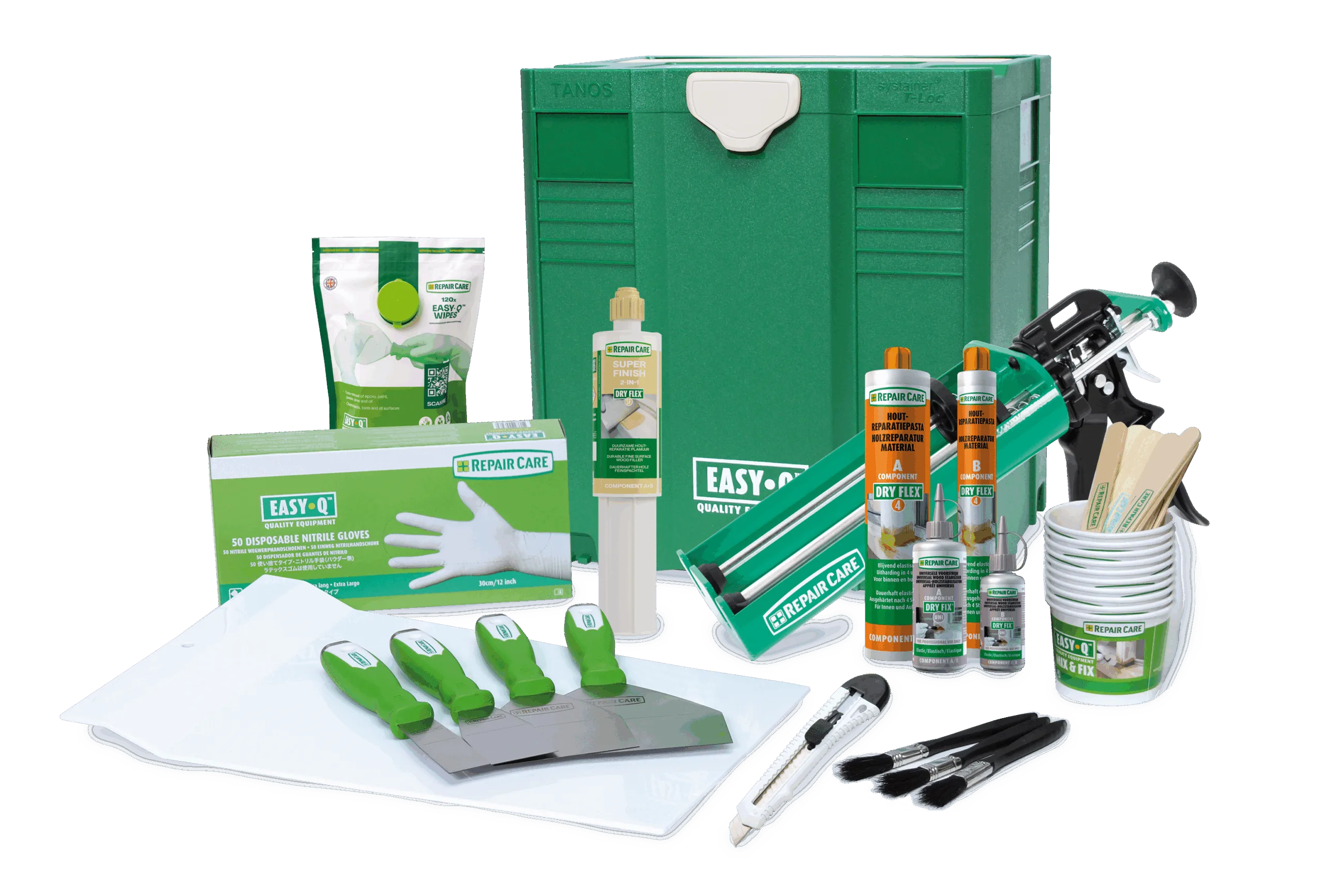 Repair Care EASYQ Starter Box 5 | Reparaturset 5-teilig | Holz, Kunststoff & Fenster