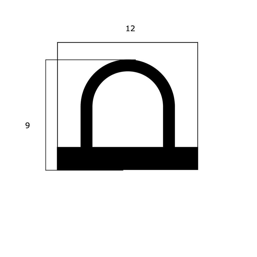 Türdichtung selbstklebend - Klebedichtung | Spaltbreite: 3 – 8 mm | Farbe: weiß