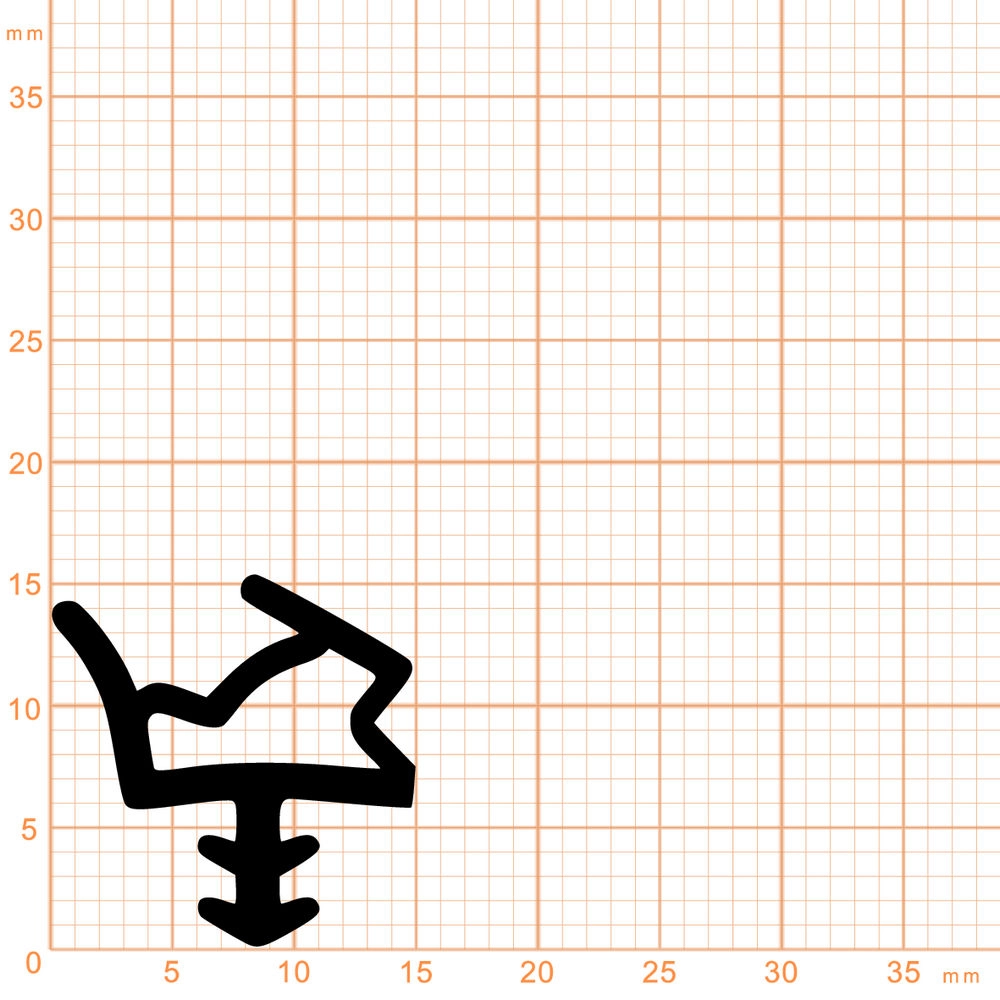 Türrahmen Dichtung - Holzzargendichtung für Holztüren | 12 mm Falzbreite | Farbe: beige