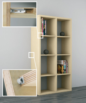 Verbinder & Bodenträger - Keilverbinder für verdeckte Montage | Länge: 3000 mm