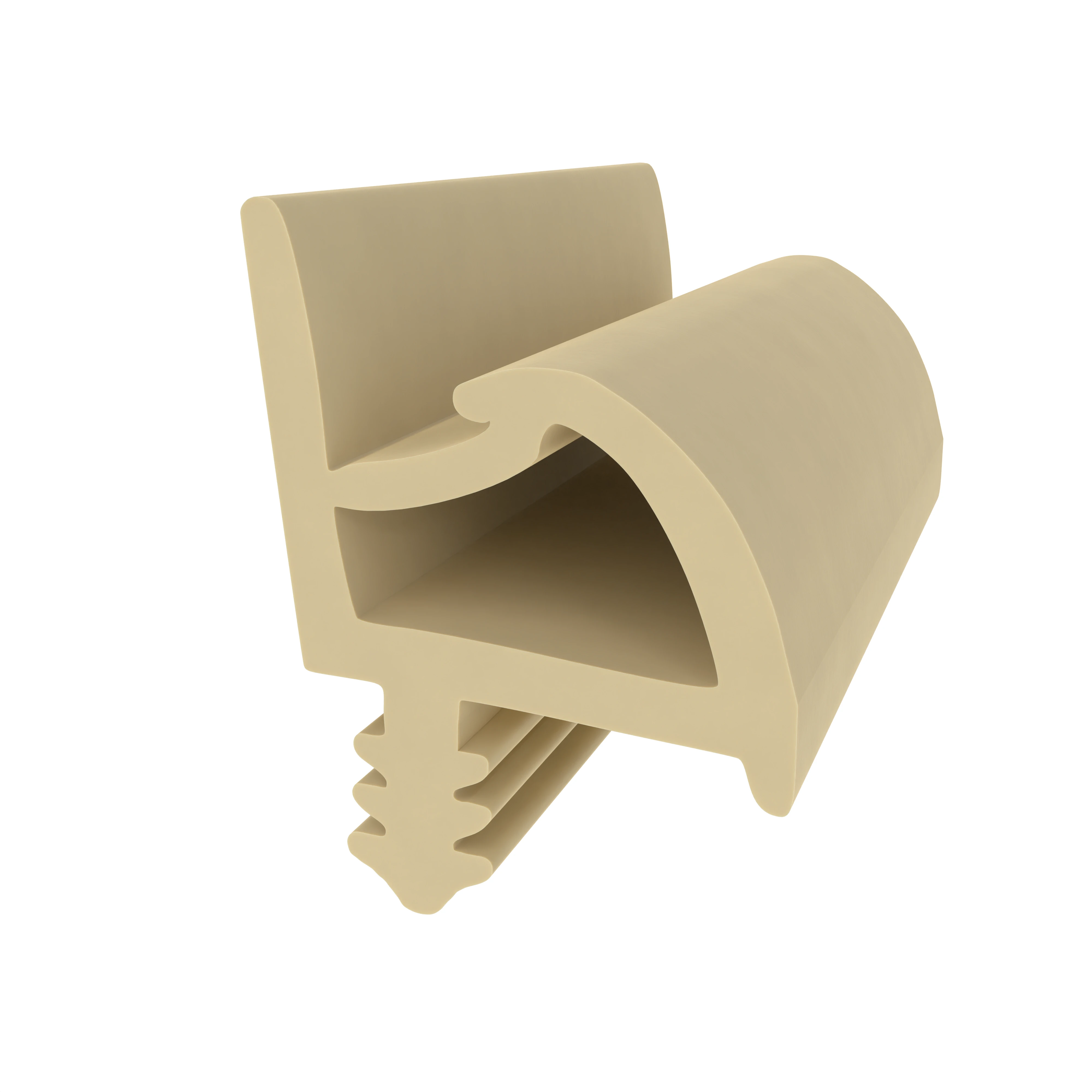 Türrahmen Dichtung - Zimmertürdichtung für Haustüren | 12 mm Breite | Farbe: beige
