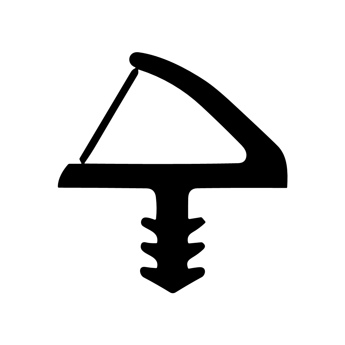 Türrahmen Dichtung - Holzzargendichtung für Haustüren | 12 mm Falzbreite | Farbe: weiß