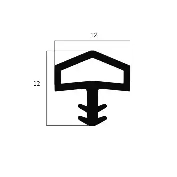 Türrahmen Dichtung - Holzzargendichtung für Zimmertüren | 4 mm Nut | Farbe: braun