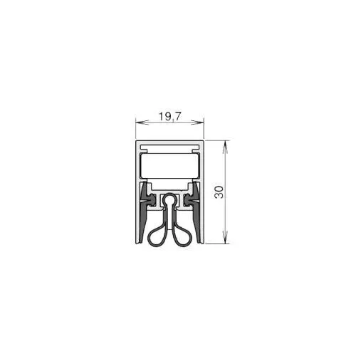 Schall-Ex Strahlenschutz WS | 1083 mm einseitig in alu-werkblank