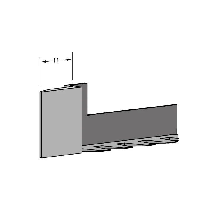 Flügelfalzdichtungen - Vario-Endstück für Fenster | Für Falzhöhe: 12 mm | Farbe: schwarz